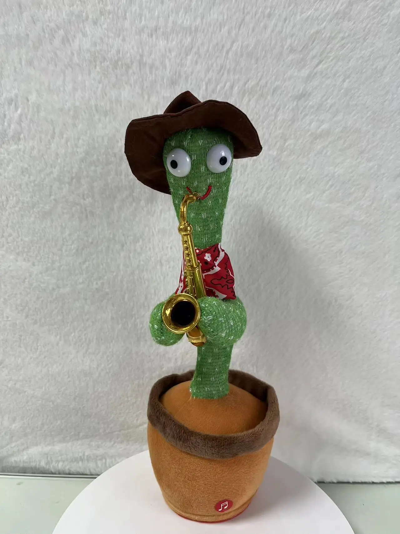 Hot Selling LED Lighted Up Singing Light Recording Swing Dancing Enchanting Cactus Light Music Recording Repeat Cactus Toy