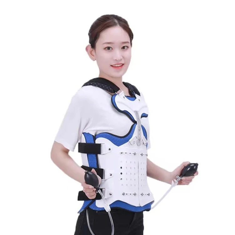 Rehabilitation support device Thorax Lumbar Sacrum Orthosis With Gasbag (Inflatable) for fracture fixation and muscle strain