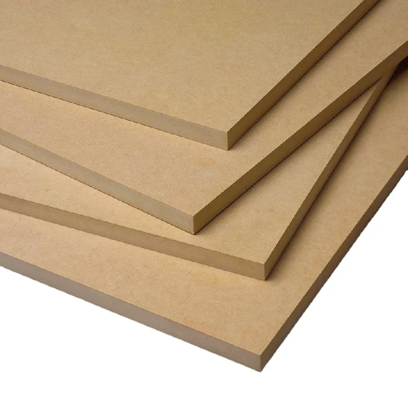 MDF 3mm 6mm 9mm 12mm 15mm wood Sheets White Melamine MDF Board for Cabinet and Furniture