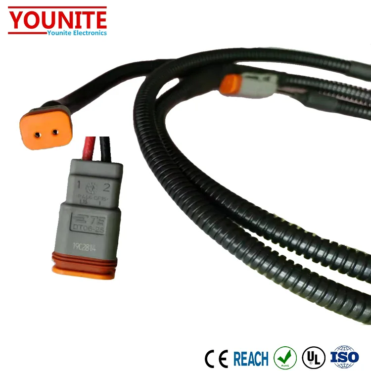 Automobile fog lamp wiring harness DT06-2S to DT04-2P Automobile lamp harness