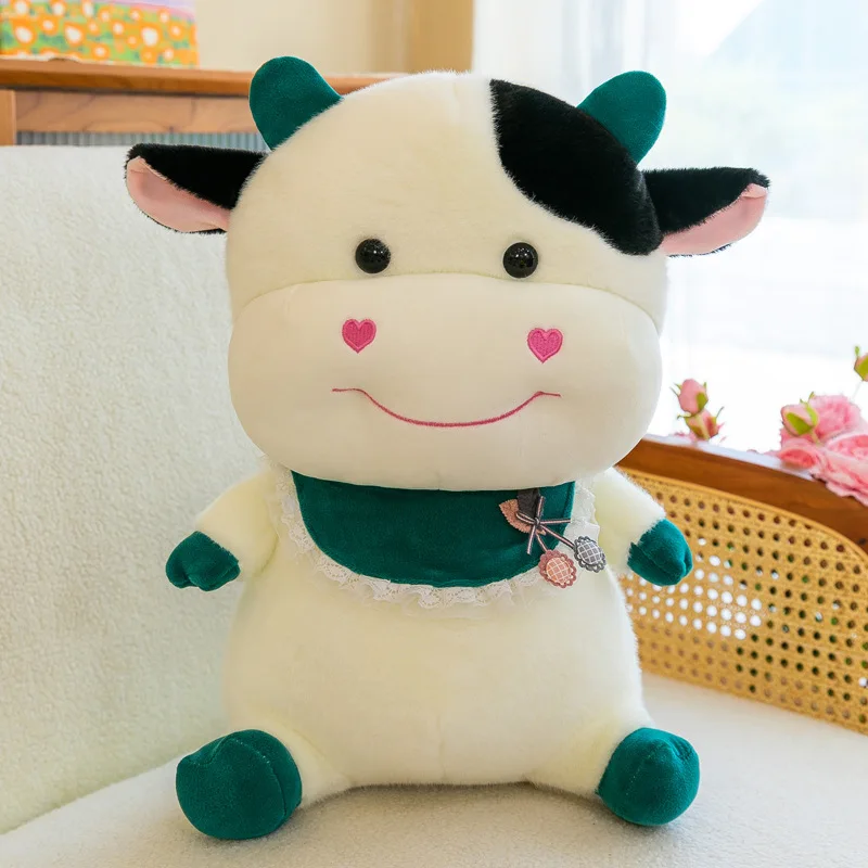 Custom Plush Toys Kawaii Cows Cartoon Stuffed Animal Baby Dolls Children Girls Christmas Gifts Plushies With Low Moq