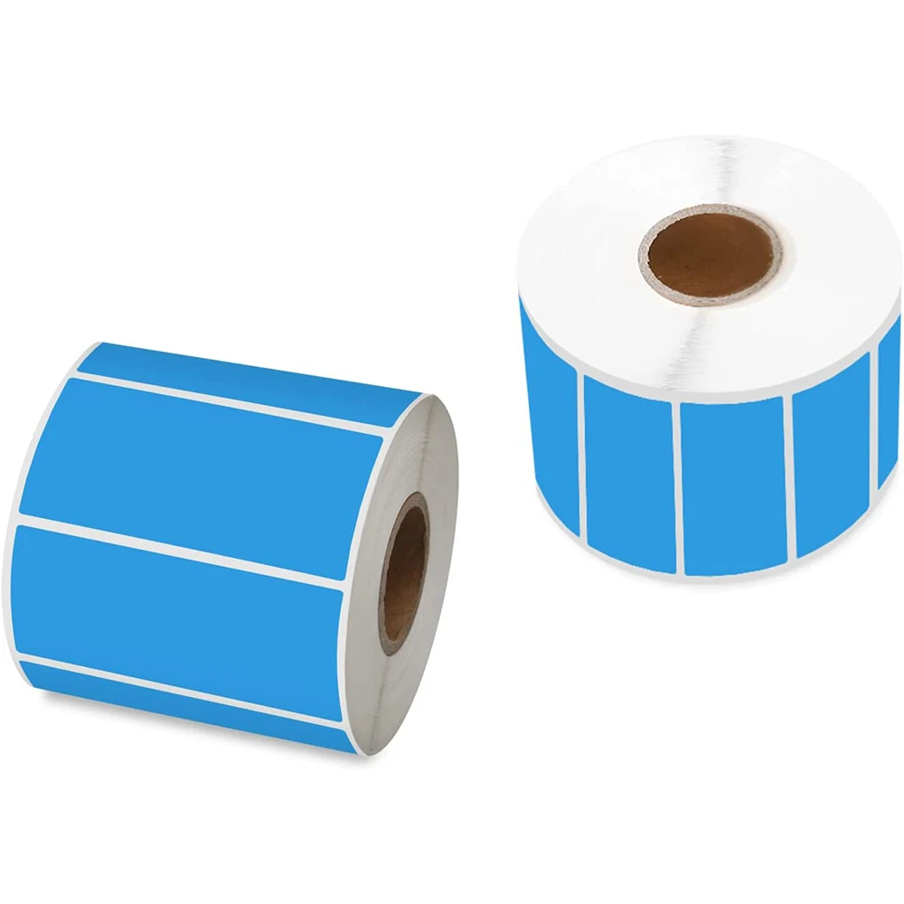 Self Adhesive Thermal Labels Stickers Rolls Waterproof Assorted Color Tear Resistant Cable Stick For Officeschool Computer Cord