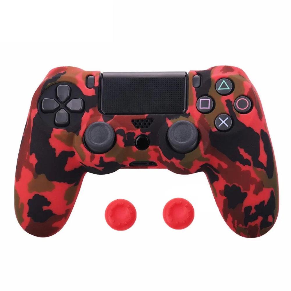 Soft Silicone Gel Rubber Case Cover For SONY Playstation 4 PS4 Controller Skin Protection Case For PS4 Pro Gamepad Controller