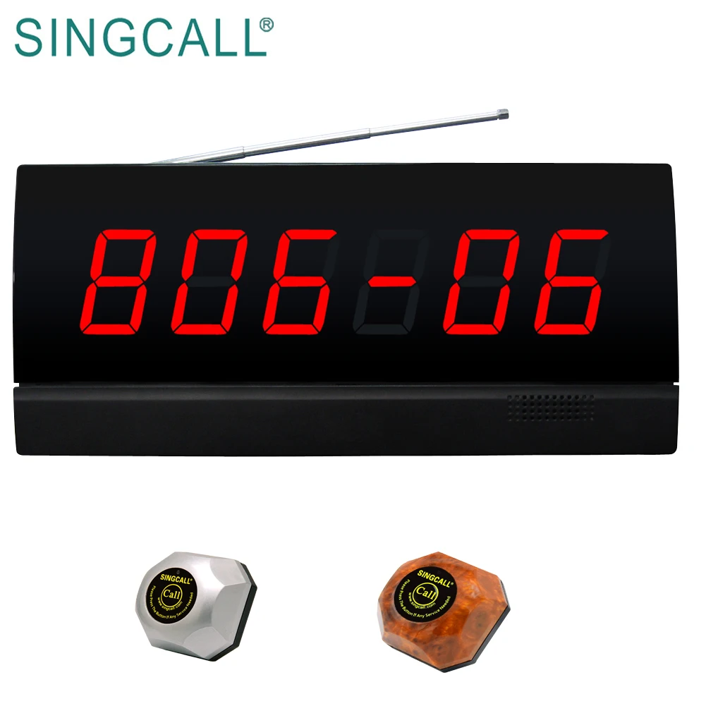 SINGCALL Smart Call Bell System Wireless for Cafe Hospital