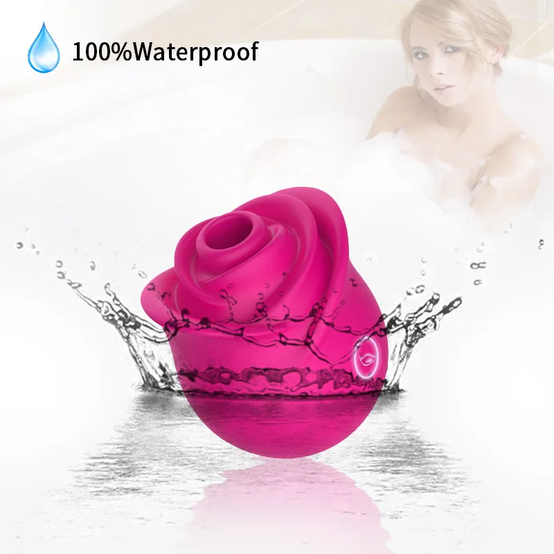 Kovida Manufacturer Red Cute Yoni Rose Shaped Suction Vibrator Pink Flower Adult Vibrator The Rose Sucking Sex Toy For Women