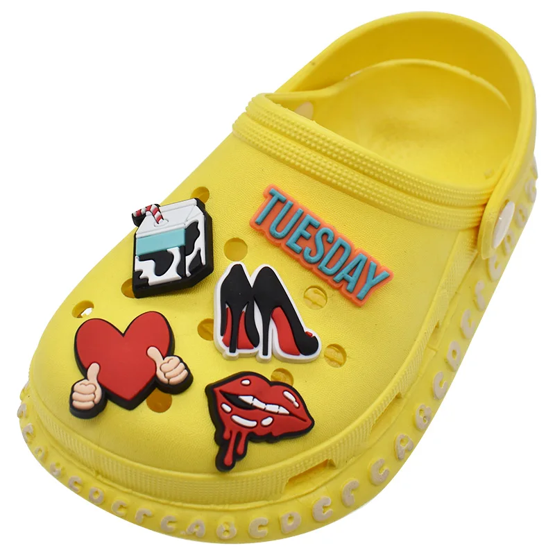 wholesale rubber croc charms McDonald pvc shoe charms for croc