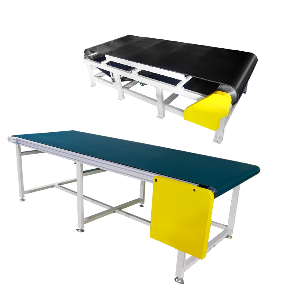 Hongrui Customized Flat Pvc Conveyer Belt 90 Degree Or 180 Degree Belt Conveyor
