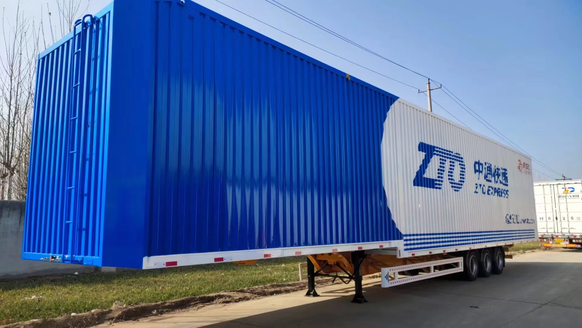 Heavy Duty 40ft Container Type Box Transport Van Semi Trailer Truck Cargo Carrier Trailers