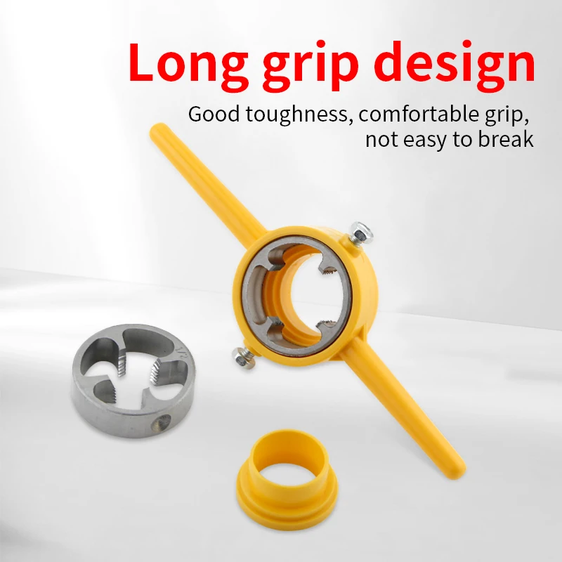 6-Piece Set Water Tap Dies PVC Plastic Pipe Sleeves Internal Thread Wrenches Broken Manual Alloy Threads-for Tapping