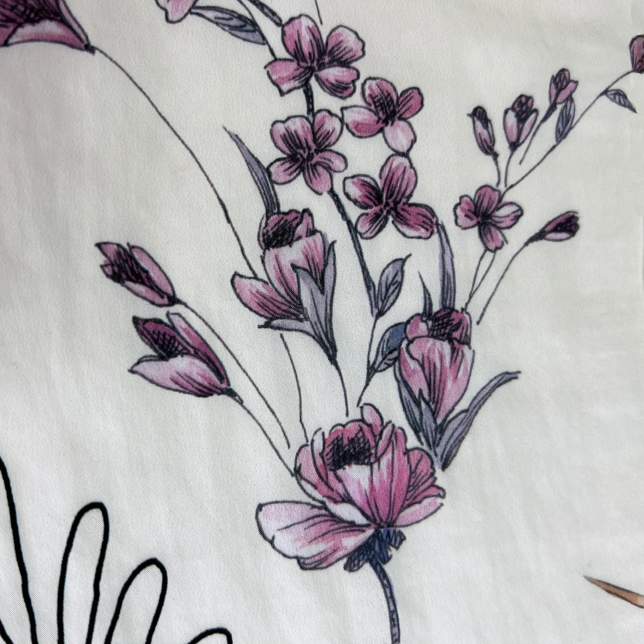 Wholesale Floral Printed Crepe Rayon Polyamide Fabric For Women Dresses