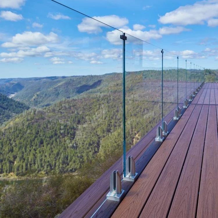 On Sale Aluminium U Channel for 12 mm Glass Corer Post Black Handrail Balustrade for Stairs