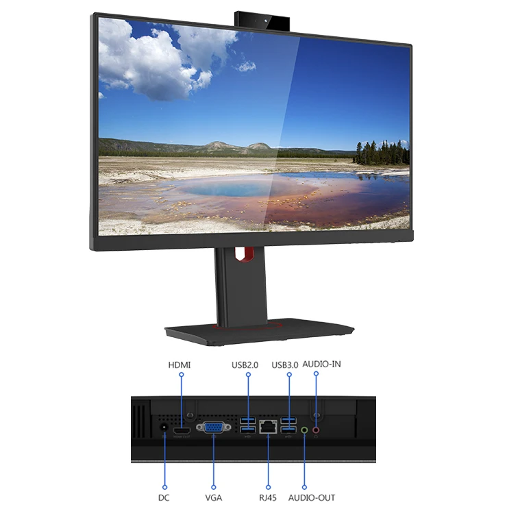 Port customization 24' ips J1900 I3 I5 I7 AIO PC New Fanless  PC Embedded  Screen All In One pc