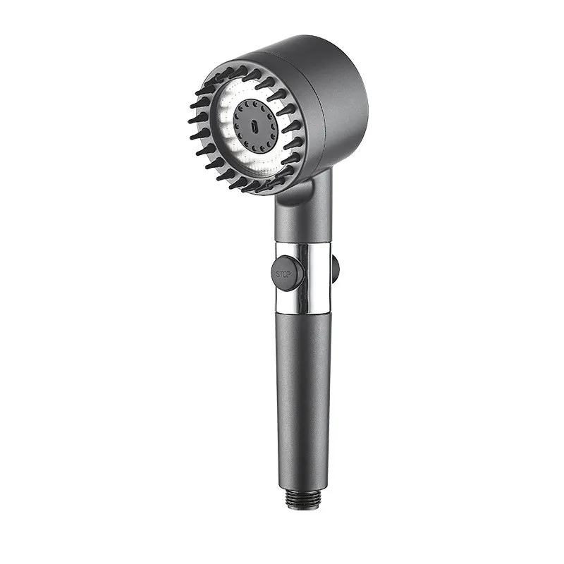 Multifunctional High Pressure Shower Nozzle 3 Modes Bathing Filter Shower Head High Pressure Bathroom