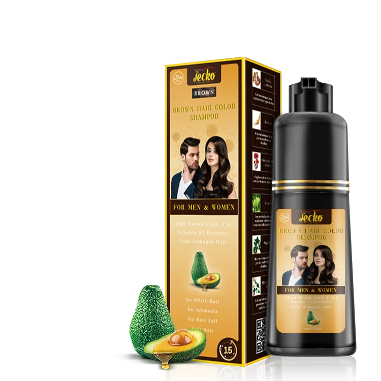Best Selling Chinese Factory Herbal Organic Black Henna Hair Dye Color Shampoo
