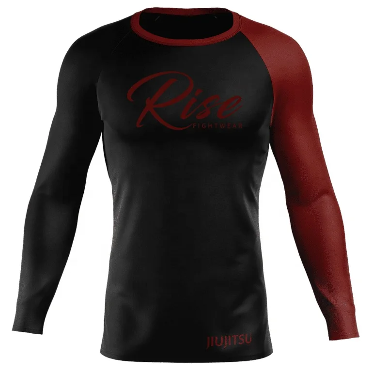 Best Selling Jiu Jitsu Mma Sublimated Grappling Men Fitness Mens Shirt Women Rash Guard Bjj Long Sleeve Compression Rashguard
