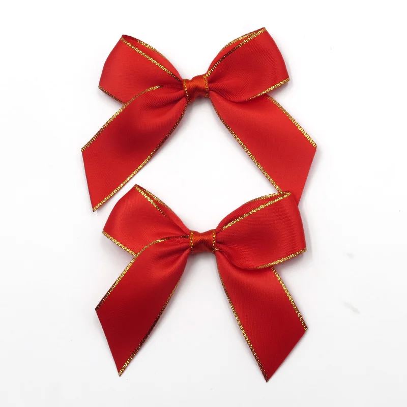 Factory wholease Ribbon pre-made bow adhesive