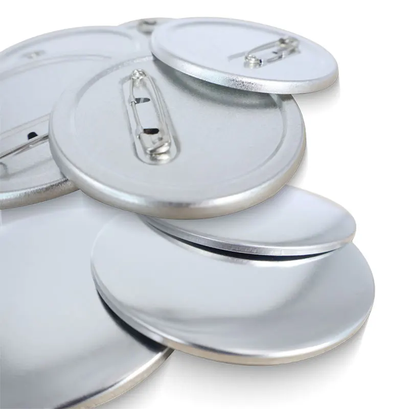 Reasonable Price Round 38mm 48mm Blank Raw Metal Safety Pin Button Badge Materials