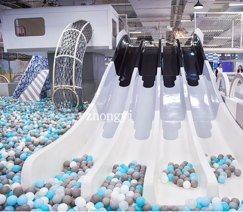 Baby playground plastic children slide adventure amusement soft outdoor indoor playground big slides for sale