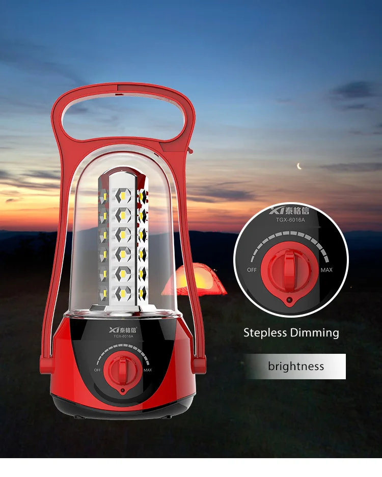 Hot sale LED Camping Emergency Lamp Multifunctional Rechargeable Lantern Long lighting time