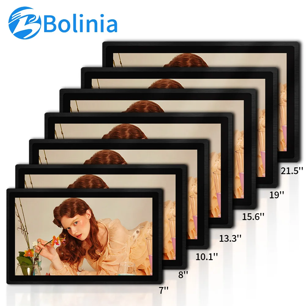 custom 7 9 12 1315.6 11 13 18.5 19 21 21.5 23 inch monitor open frame touch monitor mini pc industrial