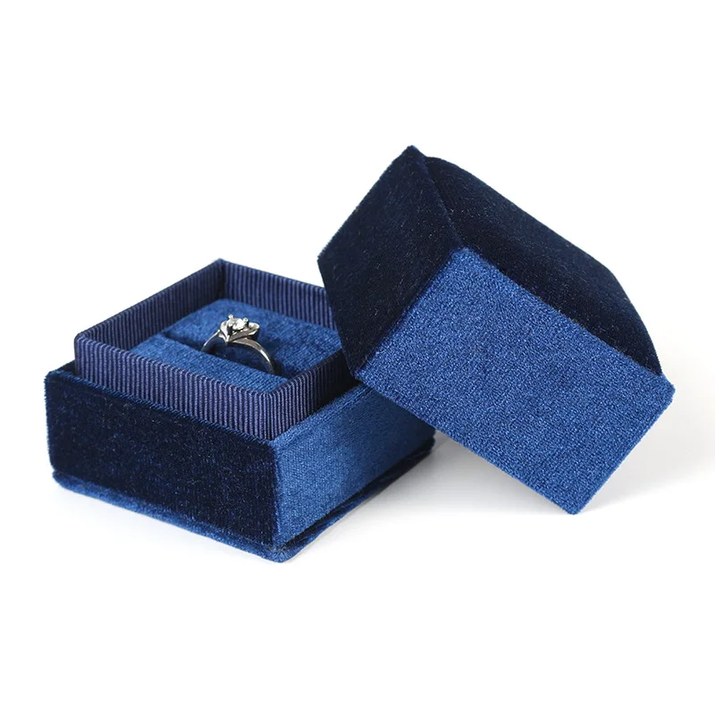 Custom logo Jewelry Velour Gift Boxes Necklace Box Storage