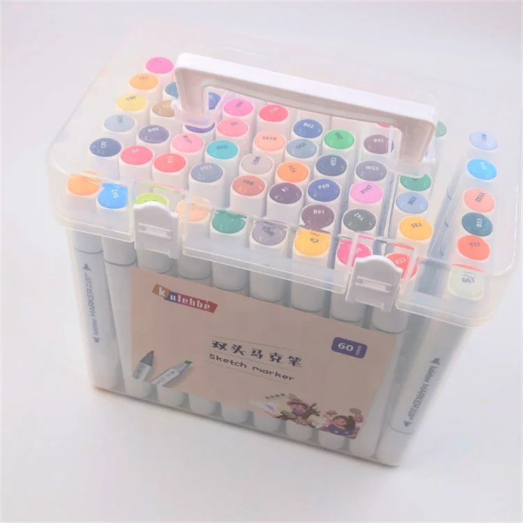 hot sale custom LOGO plastic Double headed dual tip marker paint highlighter pen marker