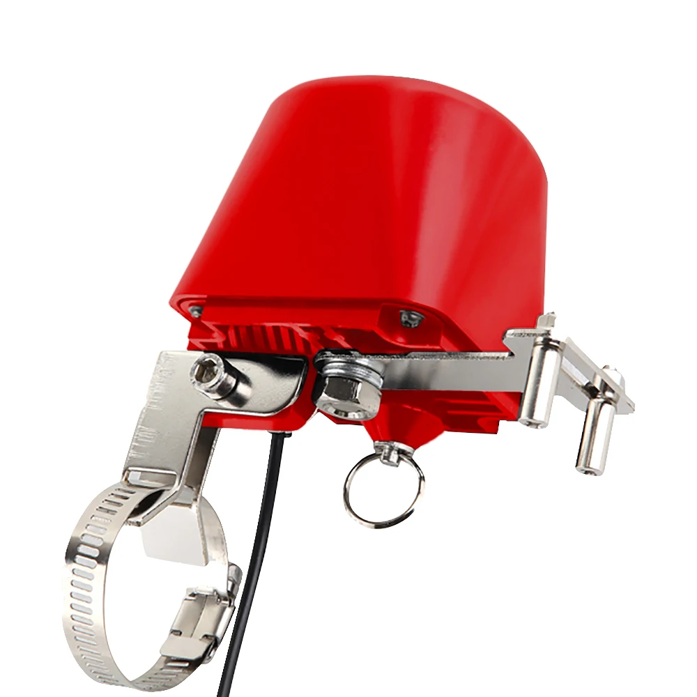 Tuya Smart Life APP Control WIFI Water Gas Shutter Valve Red Color Garden Water Shutter Valve Switch Work With Alexa Google Home