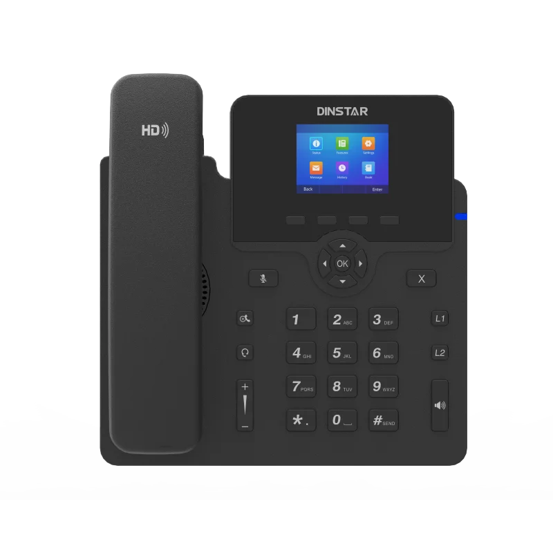 High quality sip phones factory price support 2 sip account enterprise Voip phones