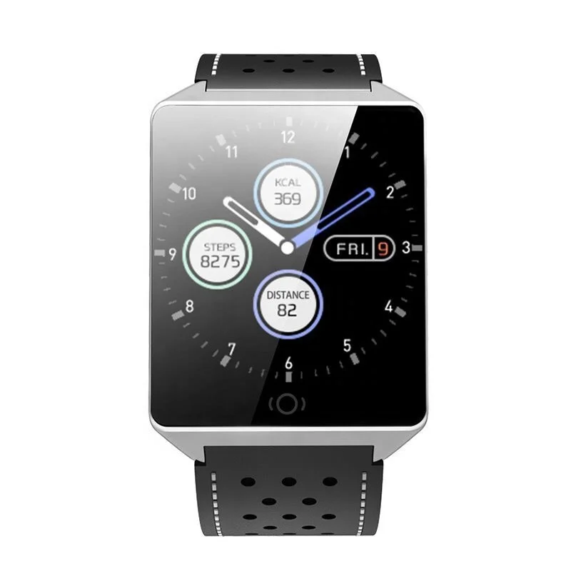 new arrival android smart watch leather Fitness tracker sport wrist band mens leather strap smart watch