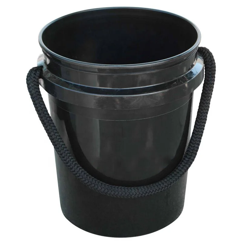 Custom Logo Outdoor Camping 5-Gallon PP Plastic Live Bait Fishing Lure Marine Bucket with Rope Handle round Folding Bucket
