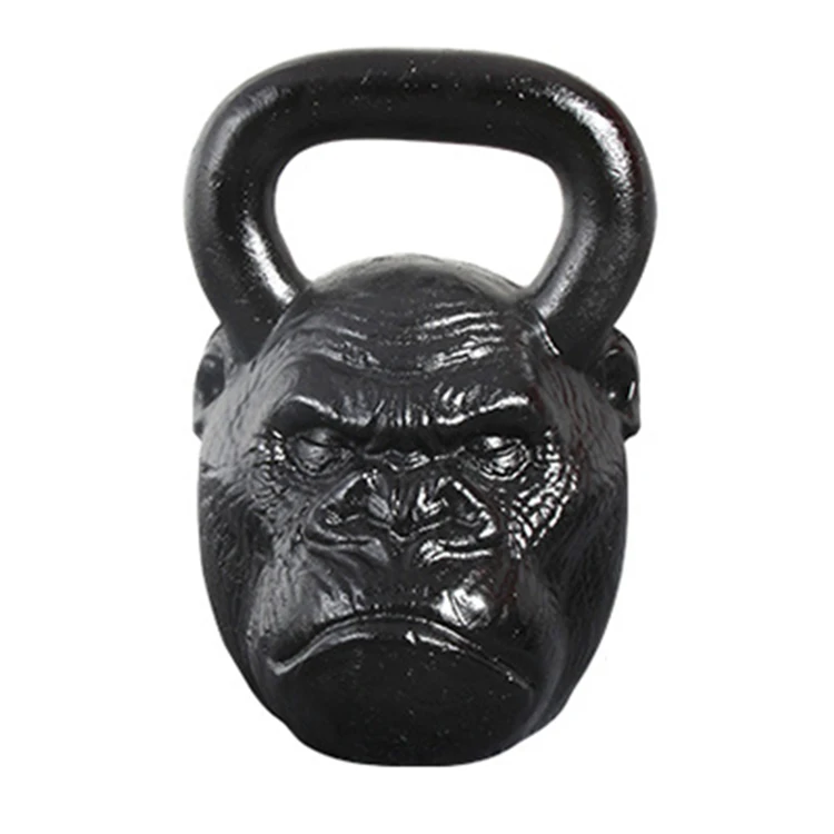 Fitness Cast Iron Power Coated Handle Gorilla Monkey Kettlebell For Home GYM
