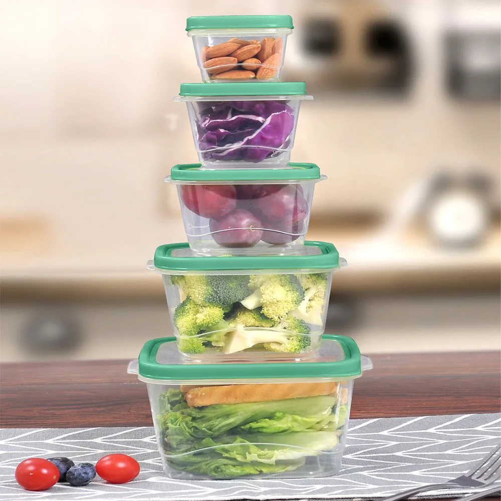 Wholesale BPA Free Modular Food Storage Freezer Containers Set With Micro Vent