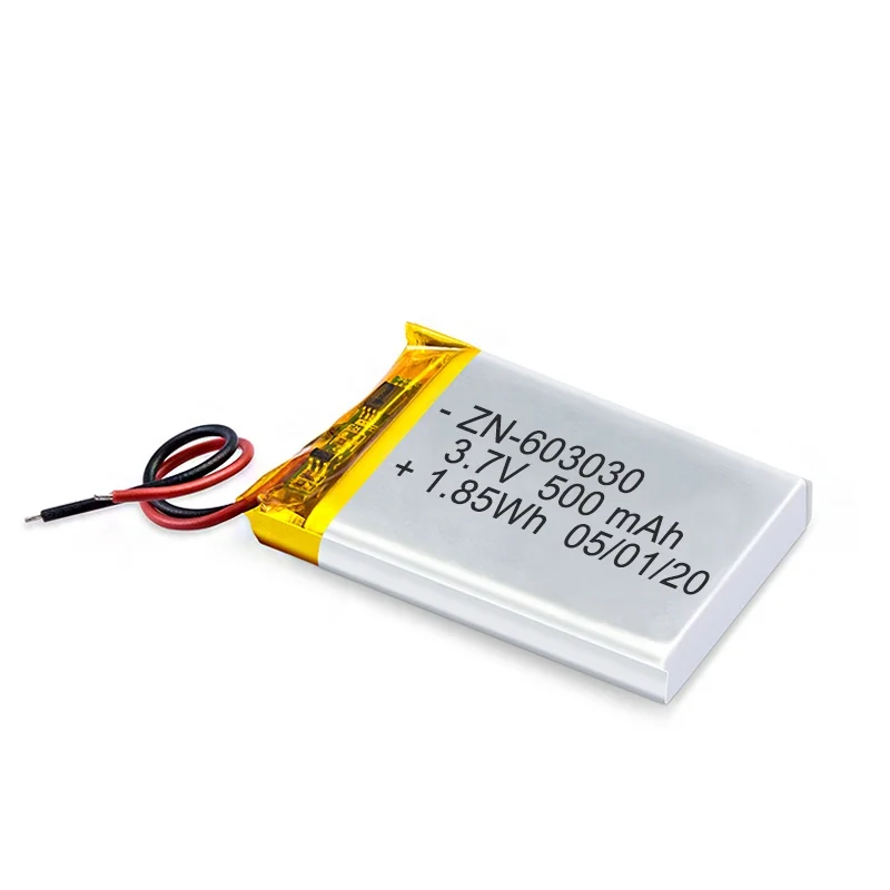 Ultra Thin 3.7V 500mah Lithium Polymer Battery Ion For Digital Speaker