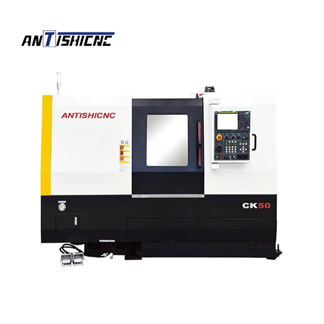 New metal cnc lathe CK50 CNC Slant Bed Lathe high speed precision price cnc lathe