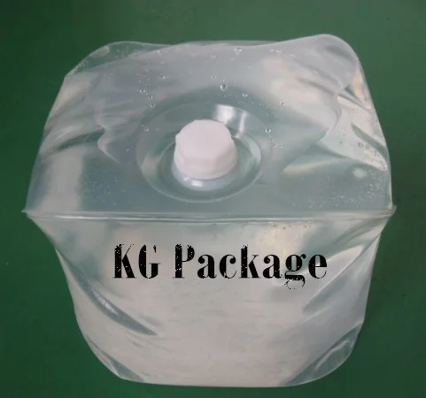 
Food grade foldable LDPE water container bag in box with tap 