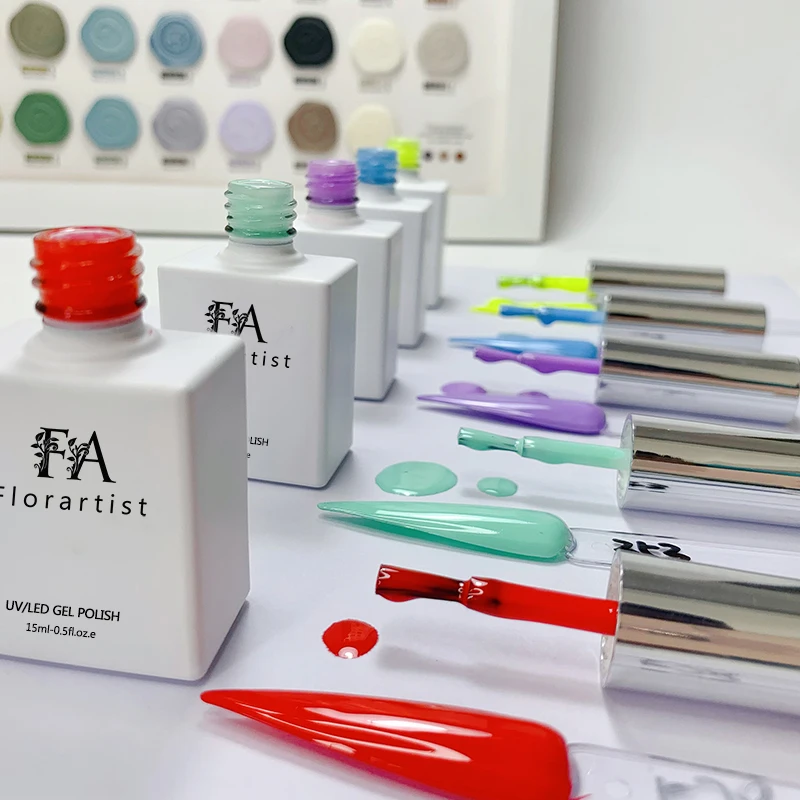 Best Selling Private Label 2000 Colors Non-toxic 3 Step Gel Nail Polish Without Odor for Nail Salon