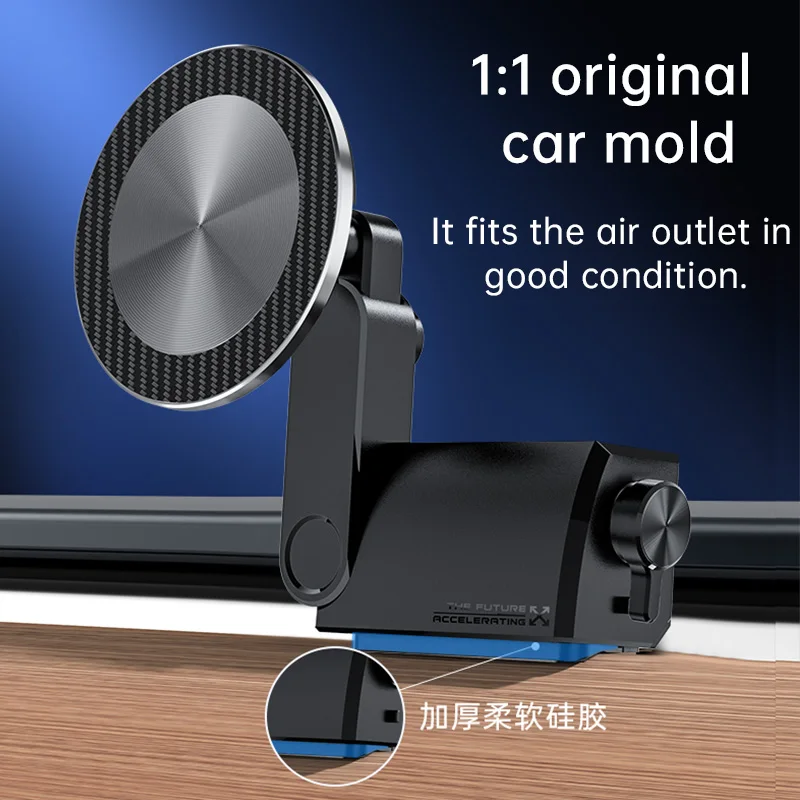 Magnetic Car Mobile Phone Holder Phone Bracket Air Outlet Bracket Magnetic Car Phone Stand For Tesla New Energy Vehicles