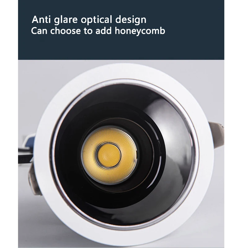 Smart dimmable 0-10v triac double square downlight project commercial lamp adjustable tuya zigbee cct rgb recessed downlight