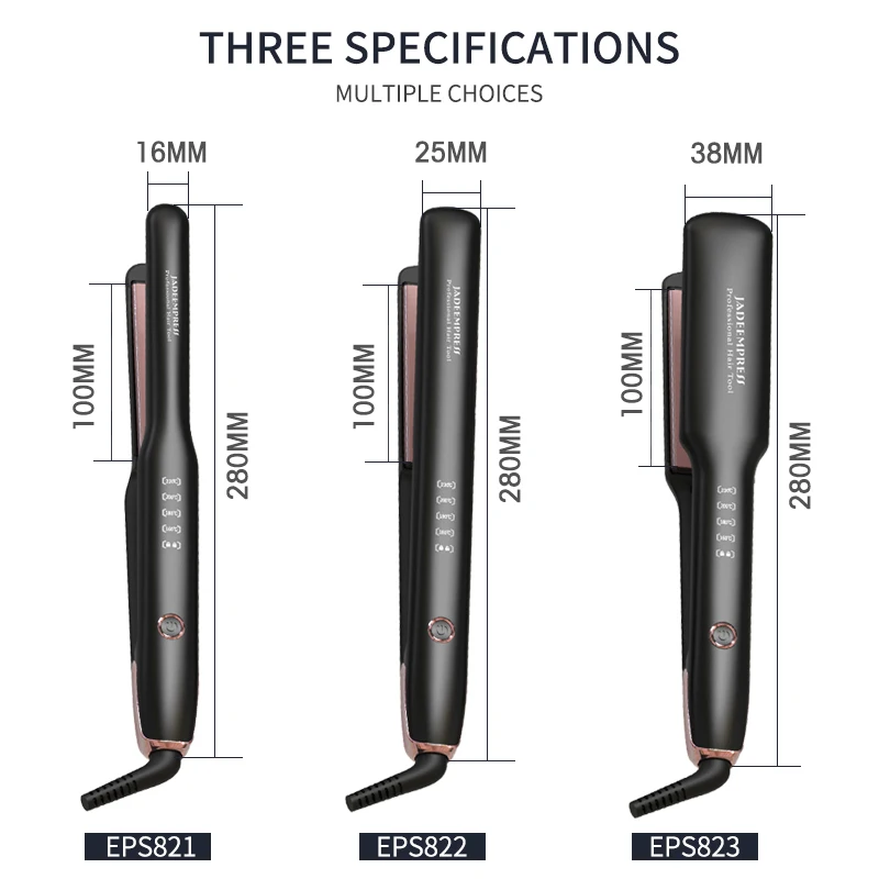 Wholesale Private Label Customize Pencil Irons 480 Deg 2Inch Titanium Blue Curved Flat Iron