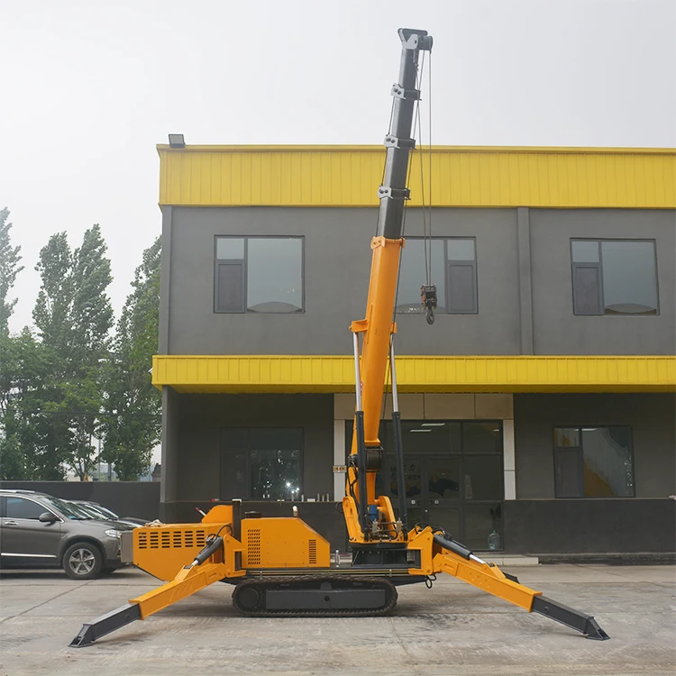 Indoor Use Mobile Spider Crane Crawler 3 Ton Hydraulic Spider Crane 360 Degree Construction Track 5 Ton Spider Crane
