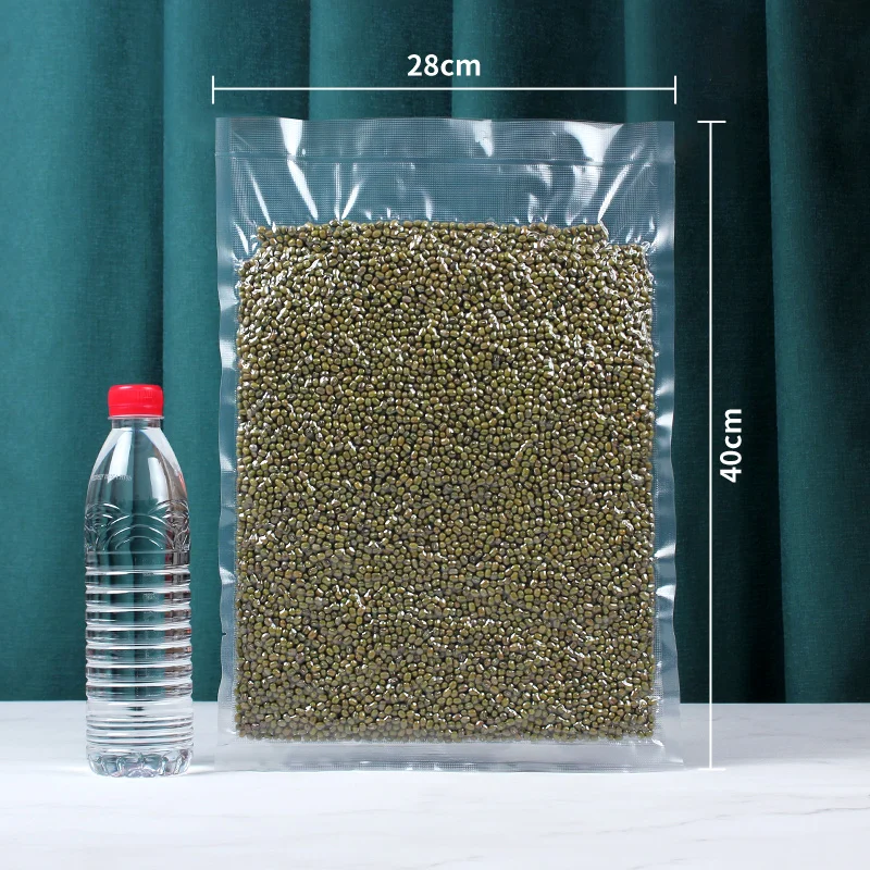 Wholesale Custom Plastic Pouch Packaging Clear Resealable Food Grade Vacuum Seal Bags For Food