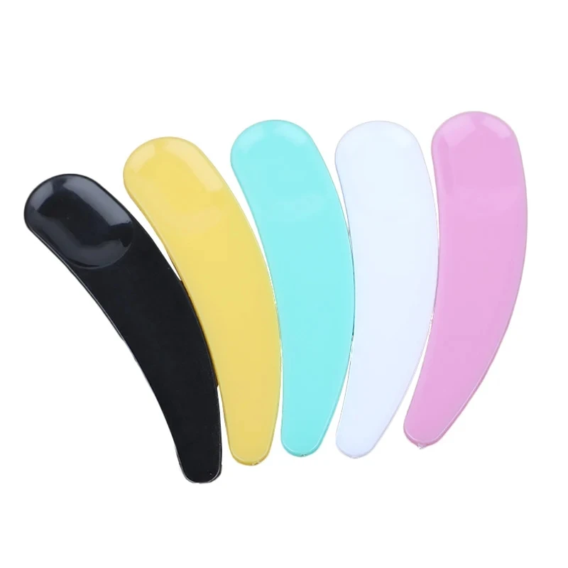 Colorful Mini Cosmetic Spatula Facial Mask Mixing Sticks Disposable Curved Scoop Eye Cream Makeup Scoop Beauty Tool Accessories
