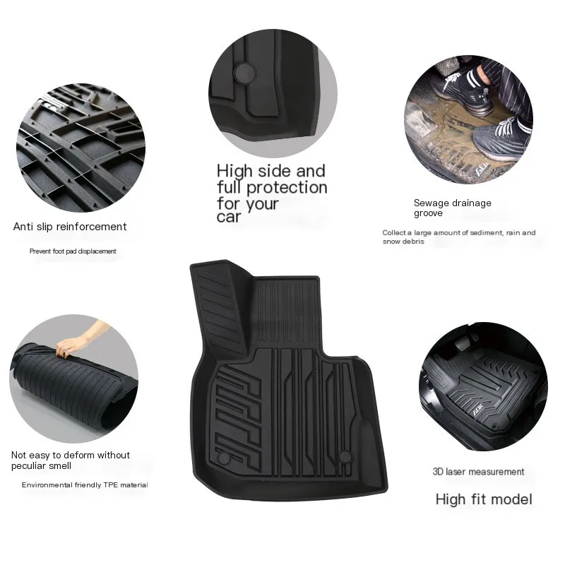 Complete Set Waterproof Car Mat Floor Mat and Seat Back For BMW X3