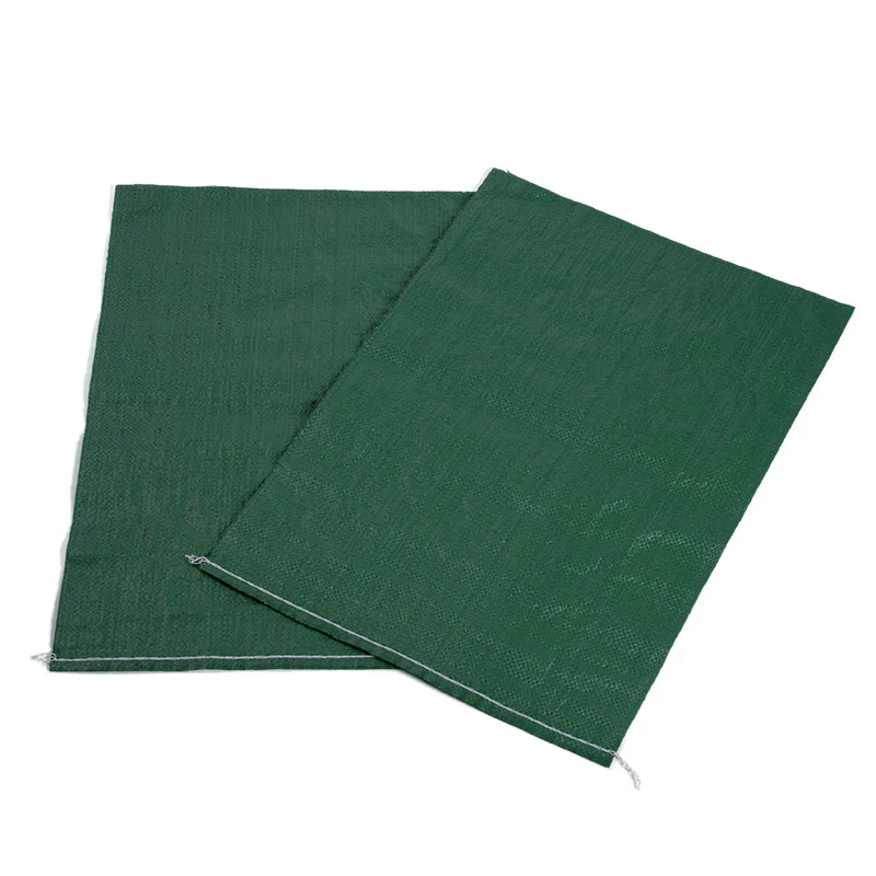 Green Polypropylene Lamination Plastic Pp Woven Bag Waterproof Plastic Woven Bags