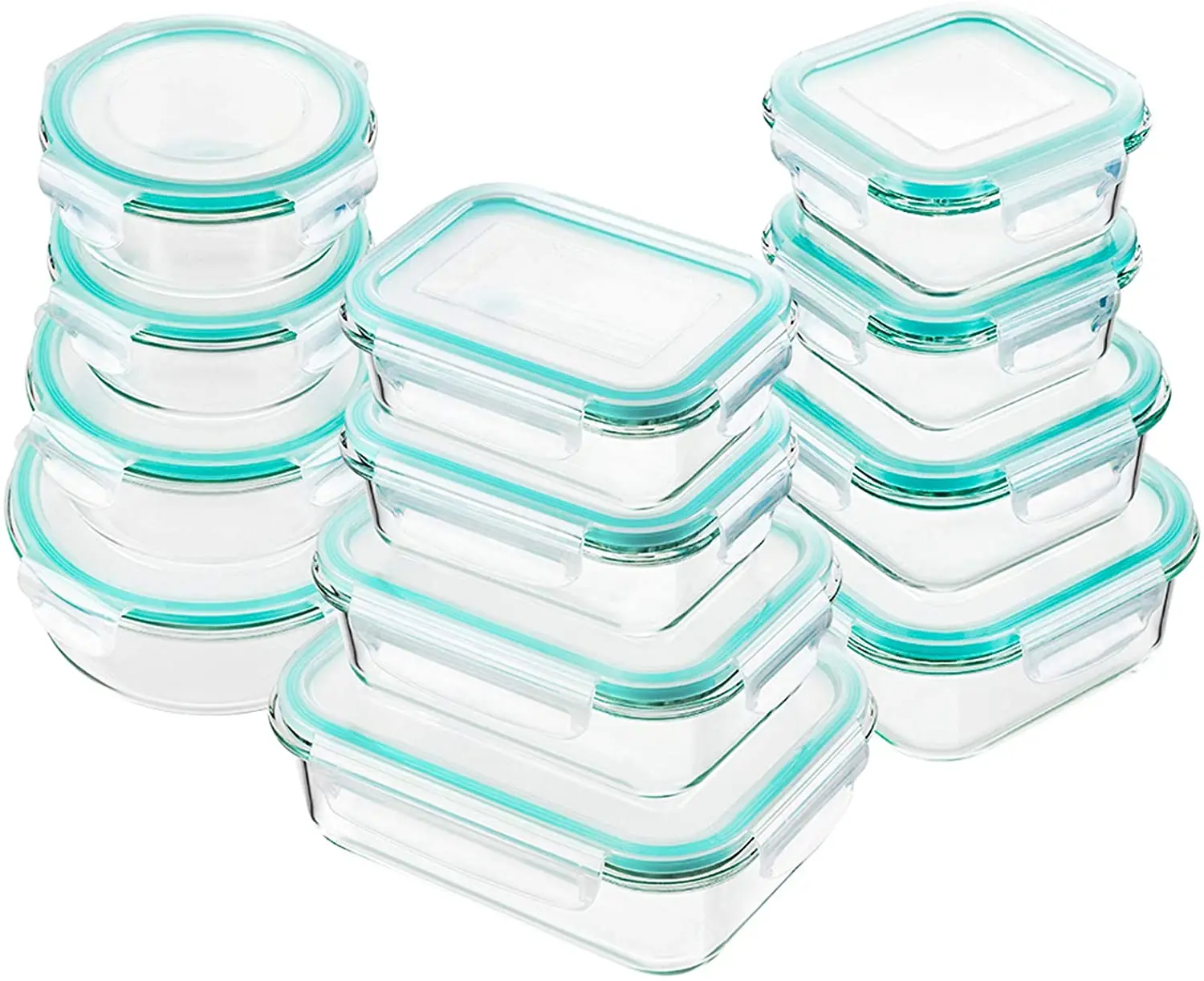 Glass Storage Containers with plastic Lid 22 oz good Glass Food Storage Containers Airtight Meal Prep Containers microwave safe