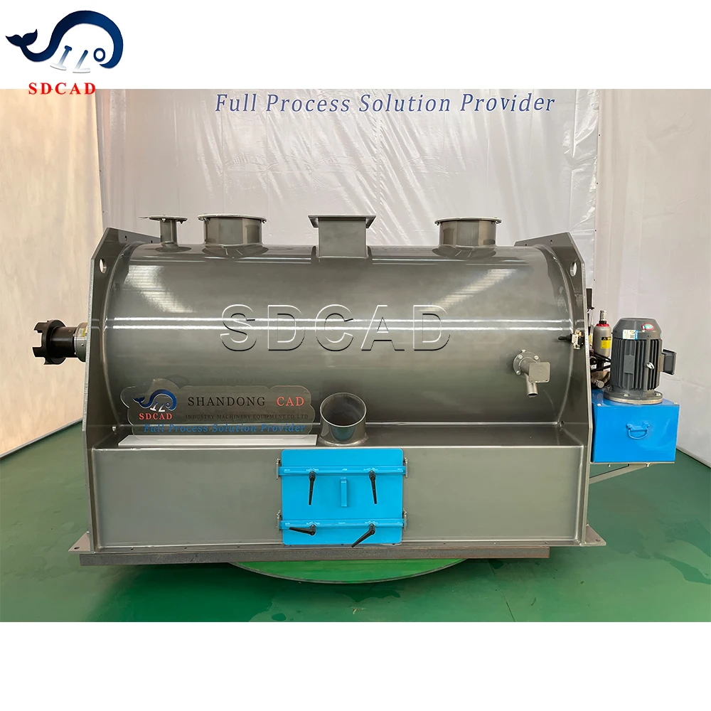 SDCAD plough coulter semi-stainless steel dry powder mortars insulation mortar Ribbon mixer