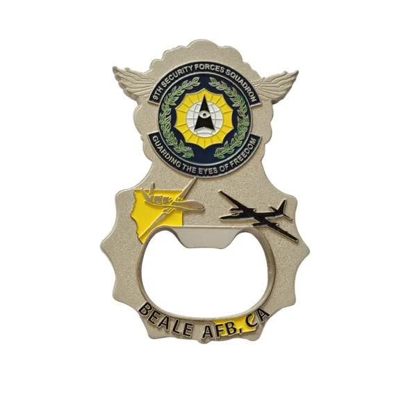 Custom Challenge Coin Eagle Bottle Opener Coin Medallion Air Force Coin