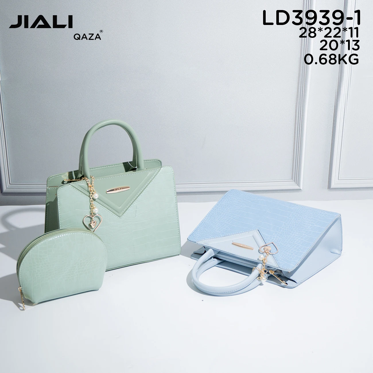 JIALI QAZA Supplier Wholesale handbags for women luxury 2023 new fashion design leather ladies hand bags high quality 2 in1 bags