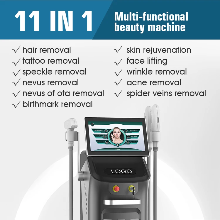 2024 upgrade 4 in 1 multifunctional SPRT SHR IPL rf e-light nd yag lasering machine