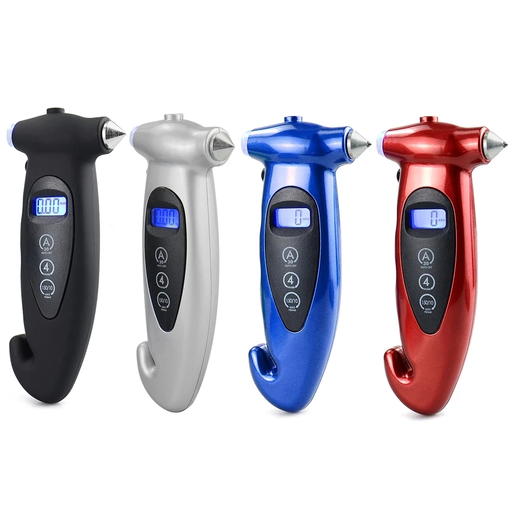 Digital Car Tire Tyre Air Pressure Gauge Meter LCD Display Manometer Barometers Tester for obd Car Truck Motorcycle Bike